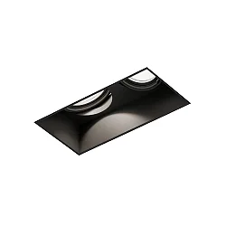 Projecteur encastré STRANGE TRIMLESS 2.0 - LED à 2 flammes, angulaire, affleurant, pivotant à la cardan IP20, mat