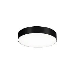LED Wall /Ceiling luminaire ROBY 2.6, IP44, Ø 26.5cm, dimmable, white, 18W 2700K, black