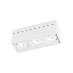 Ceiling luminaire SIRR0 3.0 PAR16, 3x GU10 max. 12W, rotatable and swivelling, white