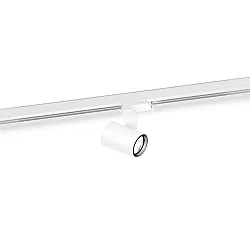 Projecteur triphasé SQUBE ON TRACK 3.0 avec adaptateur IP20, blanche gradable