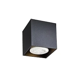 Luminaire de plafond BOX 1.0 forme en dé, reculer GU10 IP20, noir  gradable