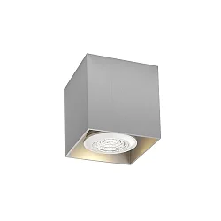 Luminaire de plafond BOX 1.0 forme en dé, reculer GU10 IP20, aluminium brossé gradable