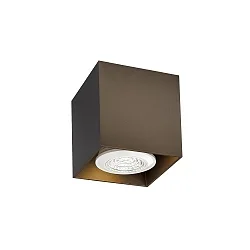 Luminaire de plafond BOX 1.0 forme en dé, reculer GU10 IP20, bronze gradable