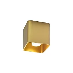 Luminaire de plafond DOCUS 1.0 forme en dé, reculer GU10 IP20, or gradable