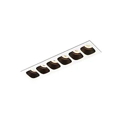 Lumière encastrée PIRRO 6.0 IP20, noir mat, blanc mat gradable 30W 2520lm 3000K 20-40° 20-40° CRI 90-100