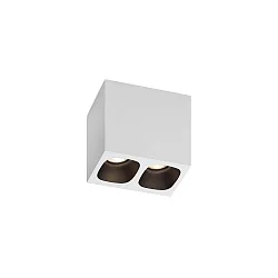 Downlight PIRRO 2.0 à 2 flammes IP20, noir gradable