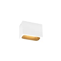 Luminaire de plafond PIRRO OPAL CEILING SURF 2.0 IP20, or, blanc mat gradable