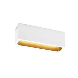 Luminaire de plafond PIRRO OPAL CEILING SURF 4.0 IP20, or, blanc mat gradable