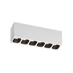 Luminaire de plafond PIRRO 6.0 6 flammes IP20, noir gradable