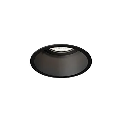 Projecteur encastré DEEPER 1.0 - LED rigide, multipower, avec ressorts à lames IP20, mat, noir profond gradable