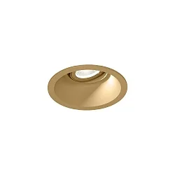 Plafonnier encastré DEEP ADJUST PETIT 1.0 avec ressorts à lames, pivotant à la cardan IP20, champagne gradable