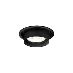 Projecteur encastré RINI SNEAK IP44 1.0 - PAR16 rigide, montage semi-enfoui GU10 IP44, mat, noir profond gradable