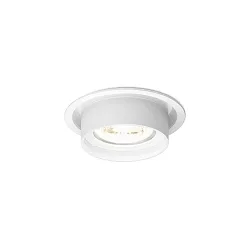 Projecteur encastré RINI SNEAK IP44 1.0 - PAR16 rigide, montage semi-enfoui GU10 IP44, mat, blanc trafic gradable