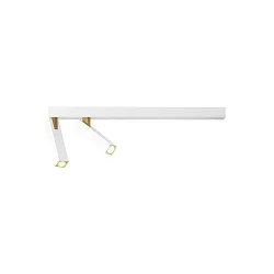 Luminaire de plafond MICK 2.0 à 2 flammes IP20, or, blanche gradable