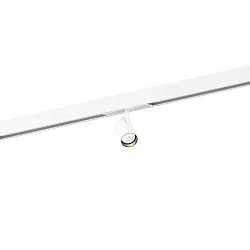 Halogène sur rail CENO 1.0 ON STREX 48V TRACK - ON/OFF pour VDU, commutable, pivotant à la cardan IP20, blanc mat 