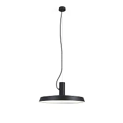 Luminaire à suspension ROOMOR OFFICE CABLE SUSP 1.0 MICROPRISM IP20, noir mat gradable