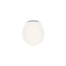 Luminaire de plafond DRO 2.0 - Ø 19.5CM ovale E14 IP20, blanc opale, noir mat gradable