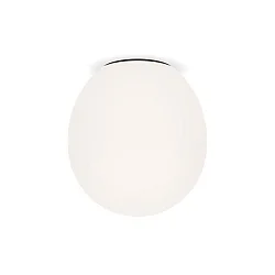 Luminaire de plafond DRO 3.0 - Ø 29CM ovale E27 IP20, blanc opale, noir mat gradable
