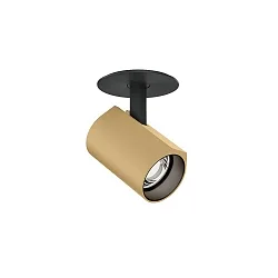 Luminaire de plafond CENO 1.0 courant constant, montage semi-enfoui IP20, champagne, mat, noir profond gradable