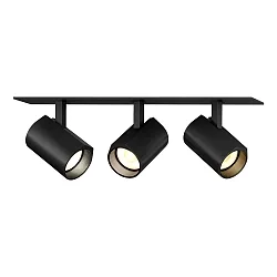 Downlight CENO 3.0 3 flammes, pivotant, rotatif IP20, noir gradable