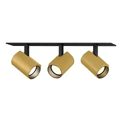 Downlight CENO 3.0 3 flammes, pivotant, rotatif IP20, or, noir gradable