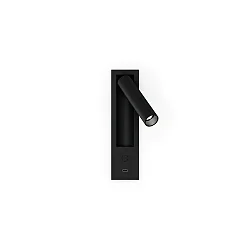 Luminaire d'encastrement mural  MATCH SEMI RECESSED SNOOZE 1.0 IP20, noir mat gradable