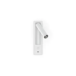 Luminaire d'encastrement mural  MATCH SEMI RECESSED SNOOZE 1.0 IP20, blanc mat gradable