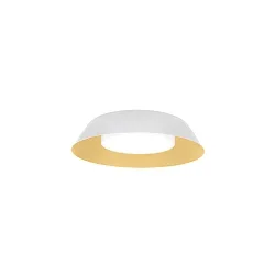 Applique et plafonnier TOWNA 1.0 petit IP44, or, blanche gradable