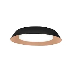 Applique et plafonnier TOWNA 2.0 médium IP44, cuivre, noir gradable