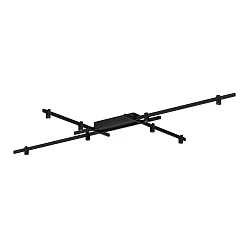 Luminaire de plafond TRACE GRID 1.0 Bas, direct IP20, mat, noir profond gradable