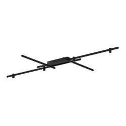 Luminaire de plafond TRACE GRID 2.0 haut bas, direct / indirect IP20, mat, noir profond gradable
