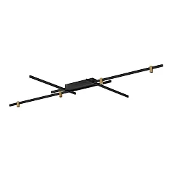 Luminaire de plafond TRACE GRID 2.0 haut bas, direct / indirect IP20, champagne, mat, noir profond gradable
