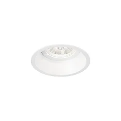 Projecteur encastré DEEP 1.0 à 1 flamme, rigide, avec ressorts à lames IP20, mat, blanc trafic gradable