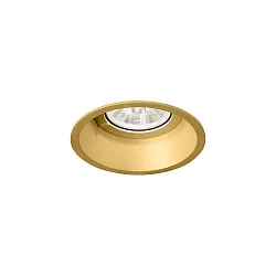 Projecteur encastré DEEP 1.0 à 1 flamme, rigide, avec ressorts à pince IP20, or gradable