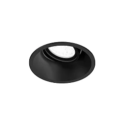 Plafonnier encastré DEEP ADJUST 1.0 - LED avec ressorts à lames, pivotant à la cardan IP20, noir mat gradable