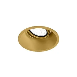 Plafonnier encastré DEEP ADJUST 1.0 - LED avec ressorts à lames, pivotant à la cardan IP20, or gradable