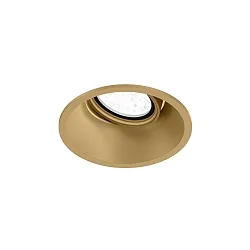 Plafonnier encastré DEEP ADJUST 1.0 - LED avec ressorts à lames, pivotant à la cardan IP20, champagne gradable