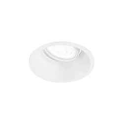 Plafonnier encastré DEEP ADJUST 1.0 - LED avec ressorts à lames, pivotant à la cardan IP20, mat, blanc trafic gradable