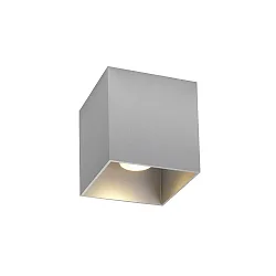 Luminaire de plafond BOX CEILING SURF 1.0 à 1 flamme, contrôlable par DALI IP20, aluminium brossé gradable