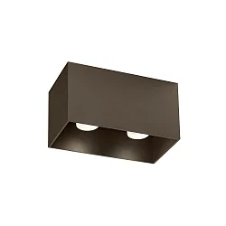 Luminaire de plafond BOX CEILING SURF 2.0 à 2 flammes IP20, bronze gradable
