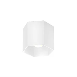 ceiling luminaire HEXO CEILING SURF 1.0 1 flame, DALI controllable IP20, white matt dimmable