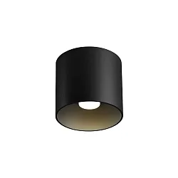 ceiling luminaire RAY CEILING SURF 1.0 1 flame, DALI controllable IP20, black matt dimmable