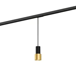 1-phase pendant luminaire ODREY ON TRACK 1.1 incl. 1-phase adapter GU10 IP20, gold, black matt