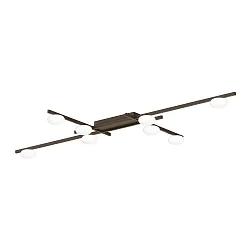 Luminaire de plafond PERLEZ GRID 1.0 8 flammes IP20, bronze gradable