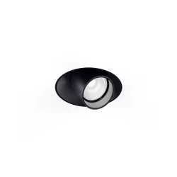 recessed spotlight QITO TRIMLESS 1.0 round, flush, cardanic IP20, gunmetal, brushed dimmable