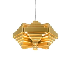 Luminaire à suspension J.J.W. 042 E27 IP20, or gradable
