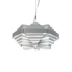 Luminaire à suspension J.J.W. 042 E27 IP20, argent gradable