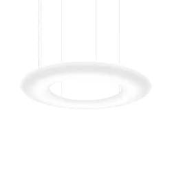 LED Design Pendant luminaire GIGANT 16.0, Ø 160cm, steel / LLDPE, white, 3000K