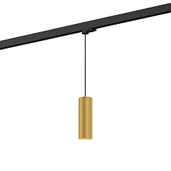 Luminaire suspendu triphasé RAY ON TRACK 2.0 - PAR16 cylindrique, court, avec adaptateur GU10 IP20, or gradable