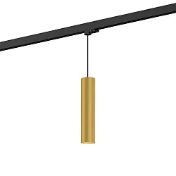 Luminaire suspendu triphasé RAY ON TRACK 3.0 - PAR16 cylindrique, langue, avec adaptateur GU10 IP20, or gradable